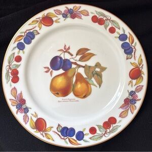 Royal Worcester Colorful Fruit Design Plate